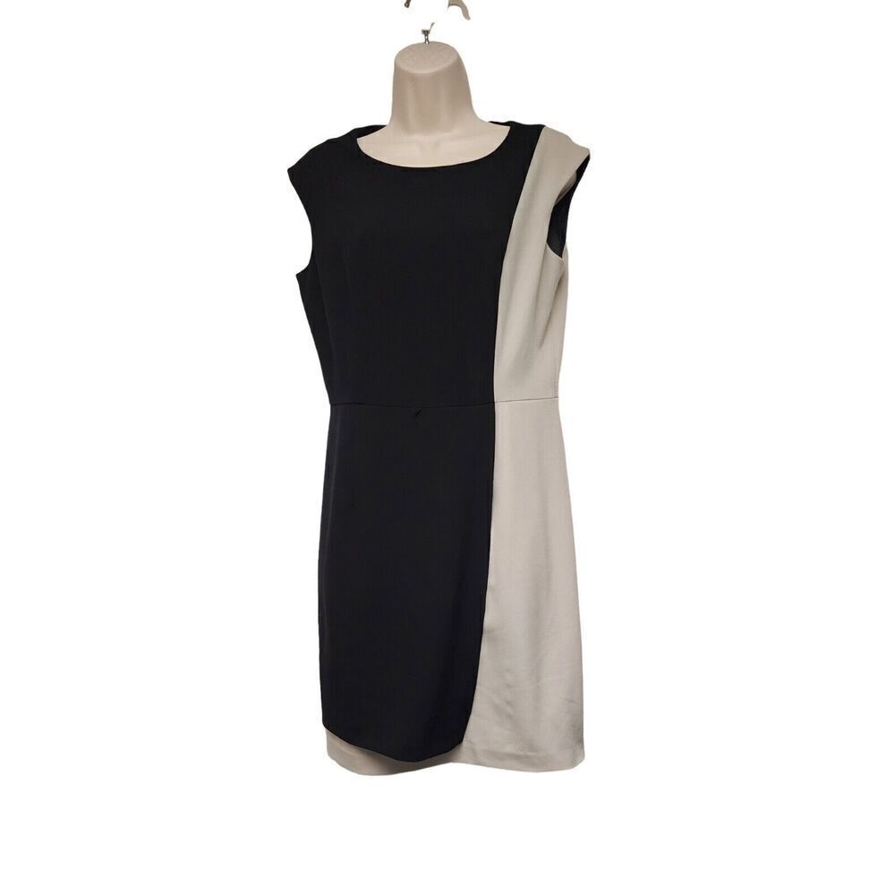 Marvin Richards Color Block Knee-Length Sheath Dress Size 8